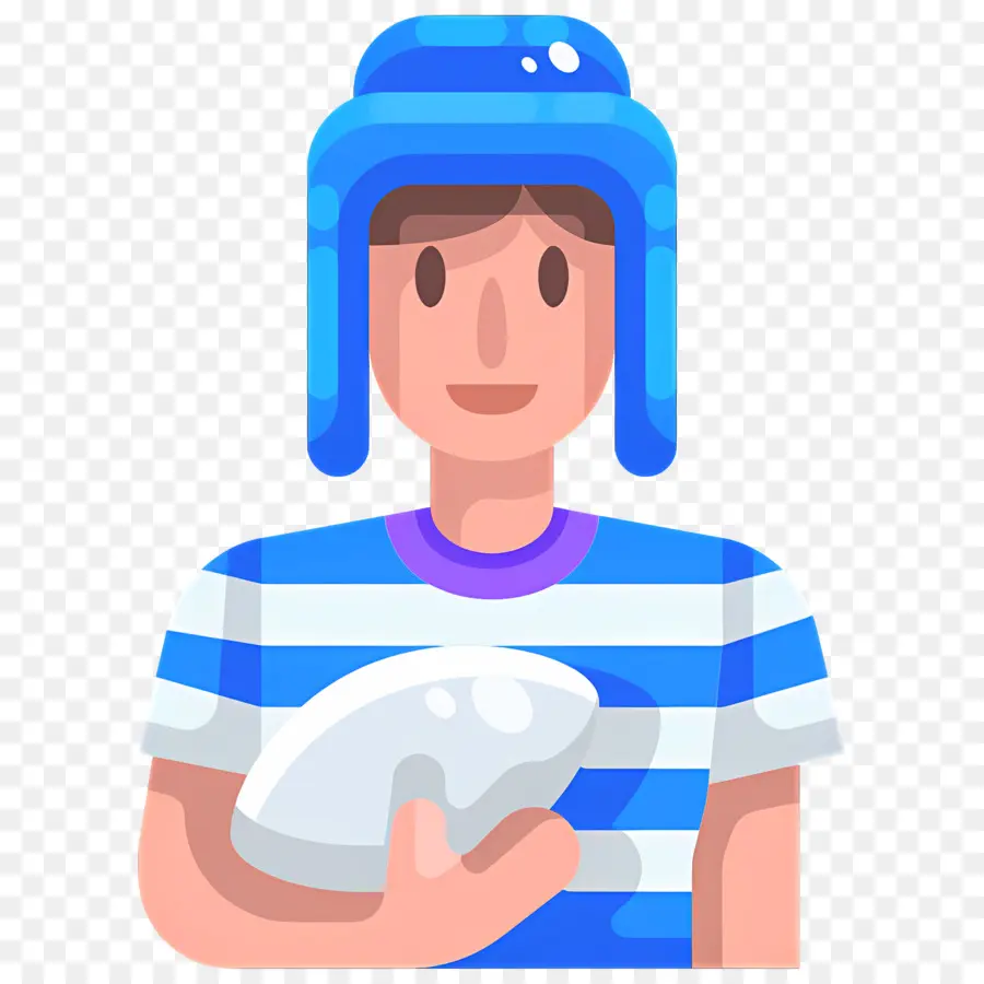 Jogador De Futebol Americano，Pessoa Com Capacete PNG