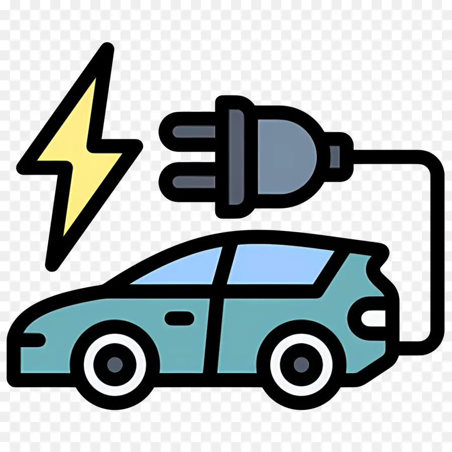 Carro Elétrico，Plugue PNG