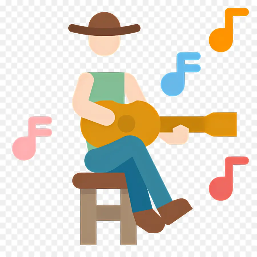 Música Sertaneja，Guitarrista PNG