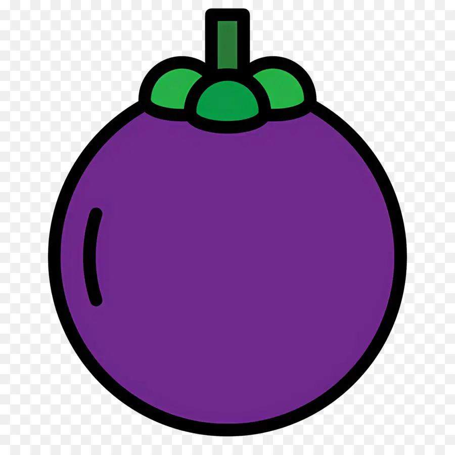 Mangostão，Roxo PNG