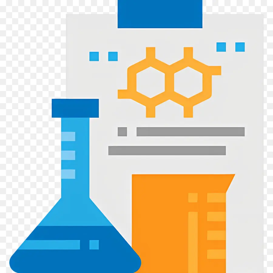 Laboratório De Ciências，Frasco E Documento PNG