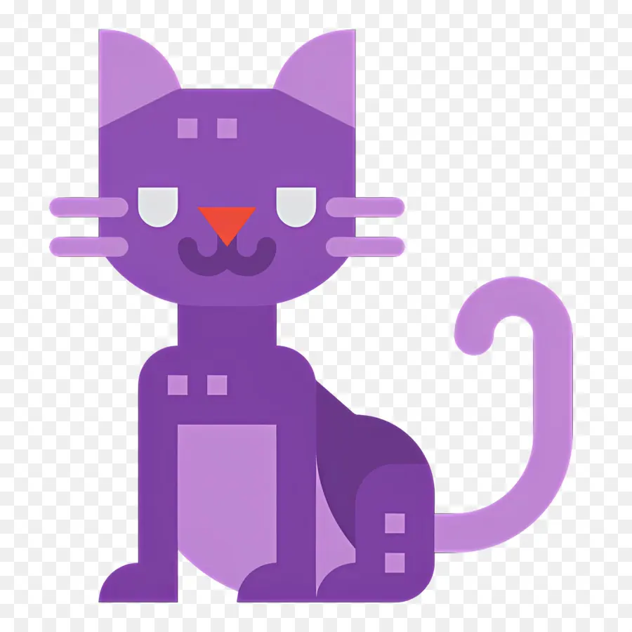 Gato Do Dia Das Bruxas，Gato Roxo PNG