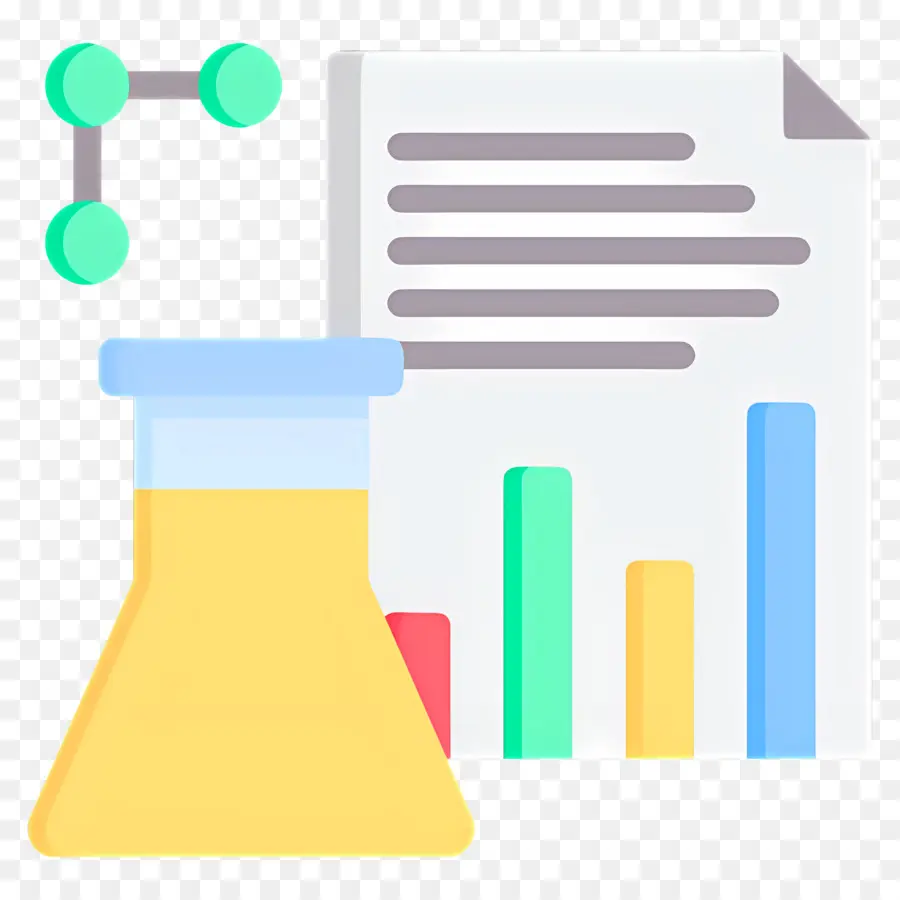 Laboratório De Ciências，Copo E Gráfico De Dados PNG