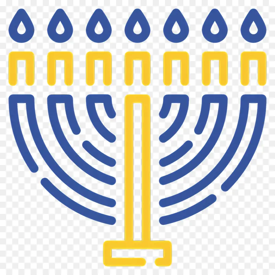 Menorá De Hanukkah，Menorá PNG