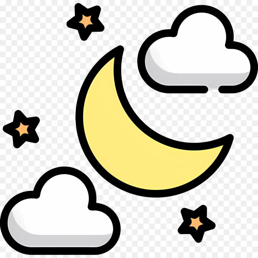 Nuvens Da Lua，Lua E Nuvens PNG