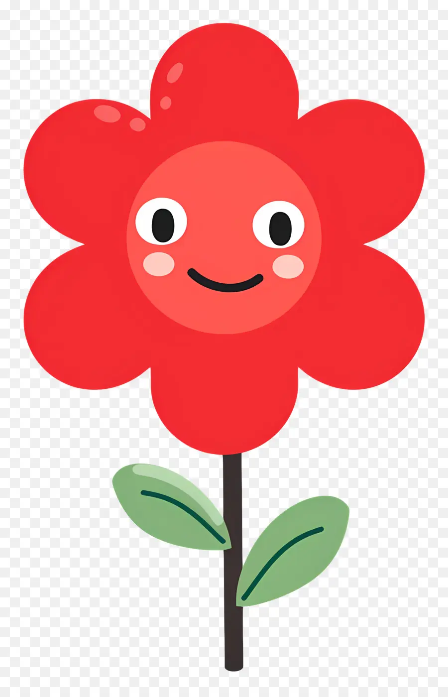 Emoji De Flor，Flor Vermelha PNG