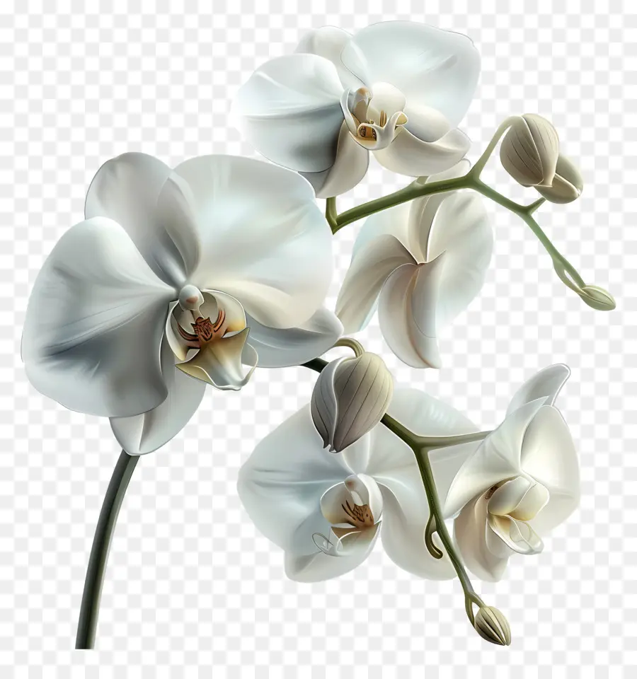 Flor De Orquídea，Orquídea Branca PNG