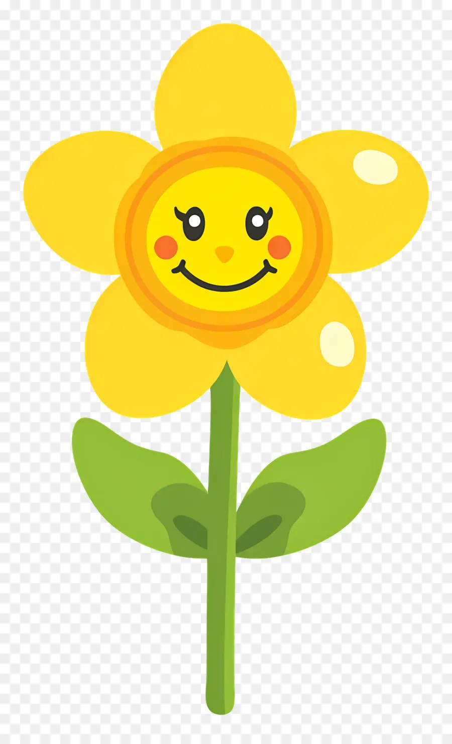 Emoji De Flor，Flor Amarela PNG