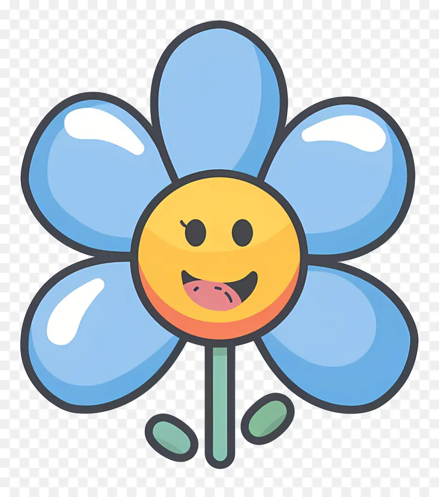 Emoji De Flor，Flor Sorridente PNG