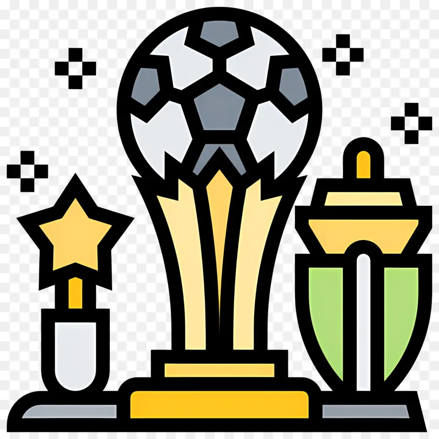 Copa De Futebol，Troféus De Futebol PNG