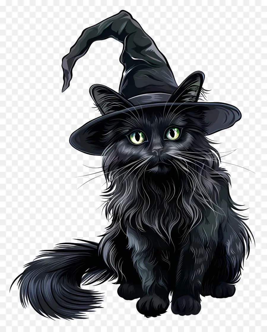 Gato De Halloween，Gato Preto PNG