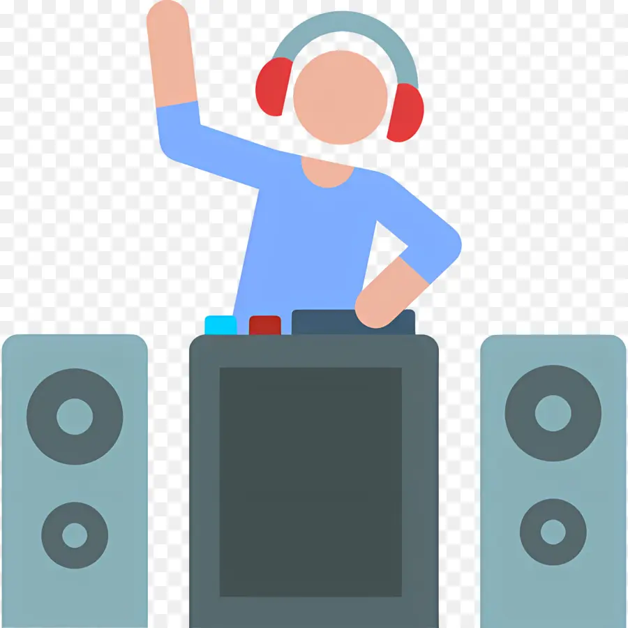 Dj De Música，Dj Na Plataforma Giratória PNG