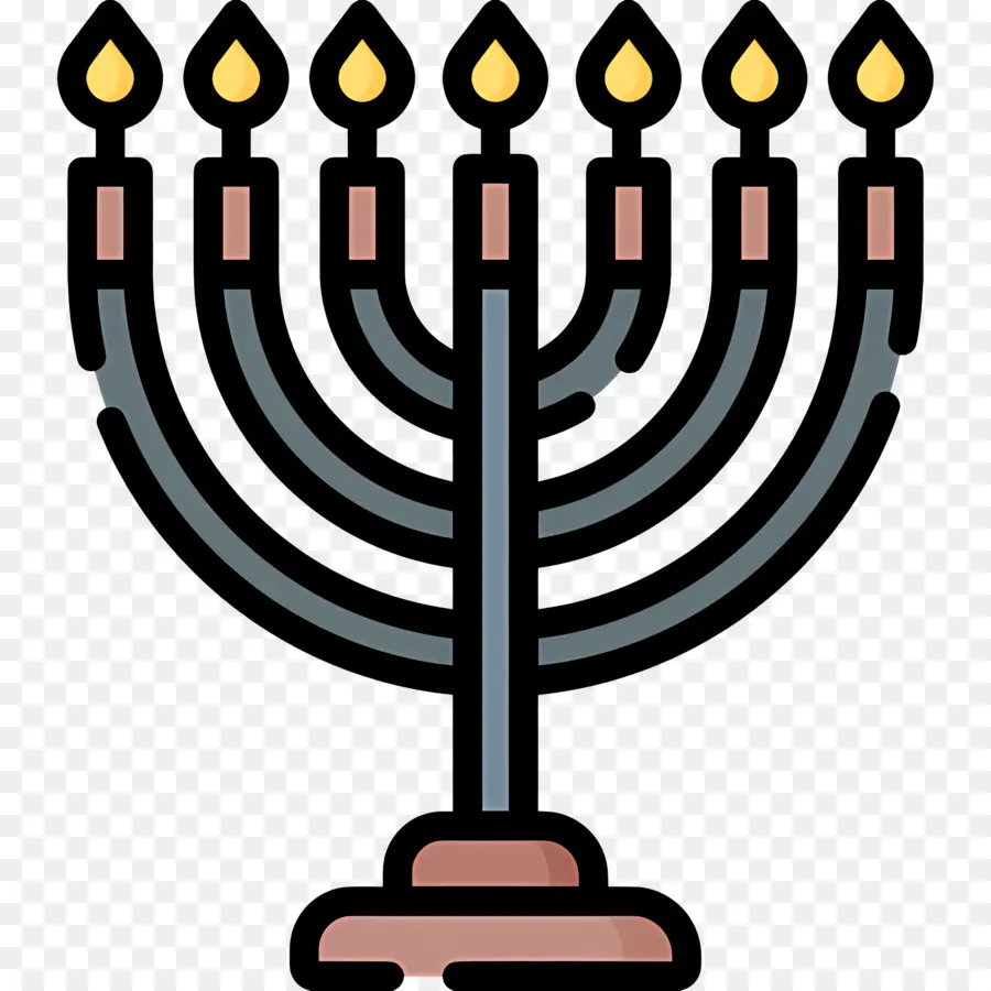 Menorá De Hanukkah，Menorá PNG