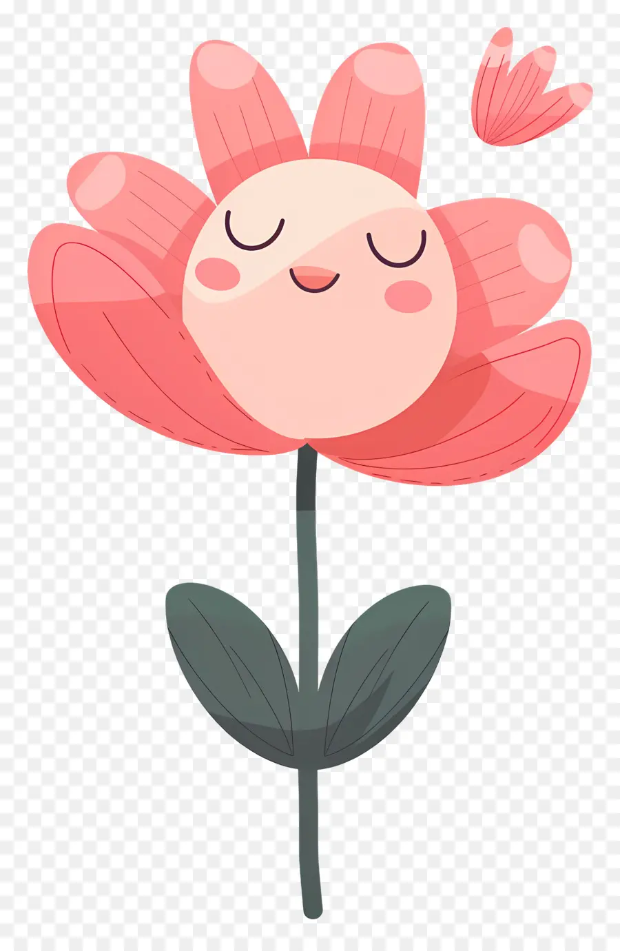 Emoji De Flor，Flor Fofa PNG