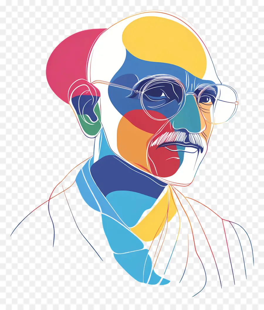 Gandhi，Retrato PNG