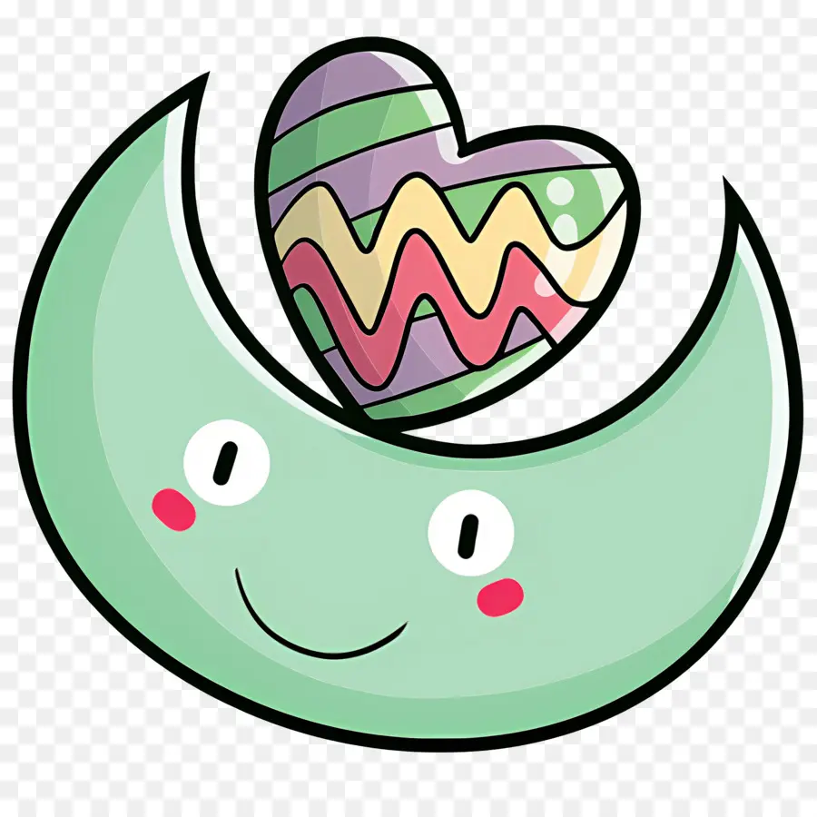 Lua Dos Desenhos Animados，Lua Crescente Sorridente PNG