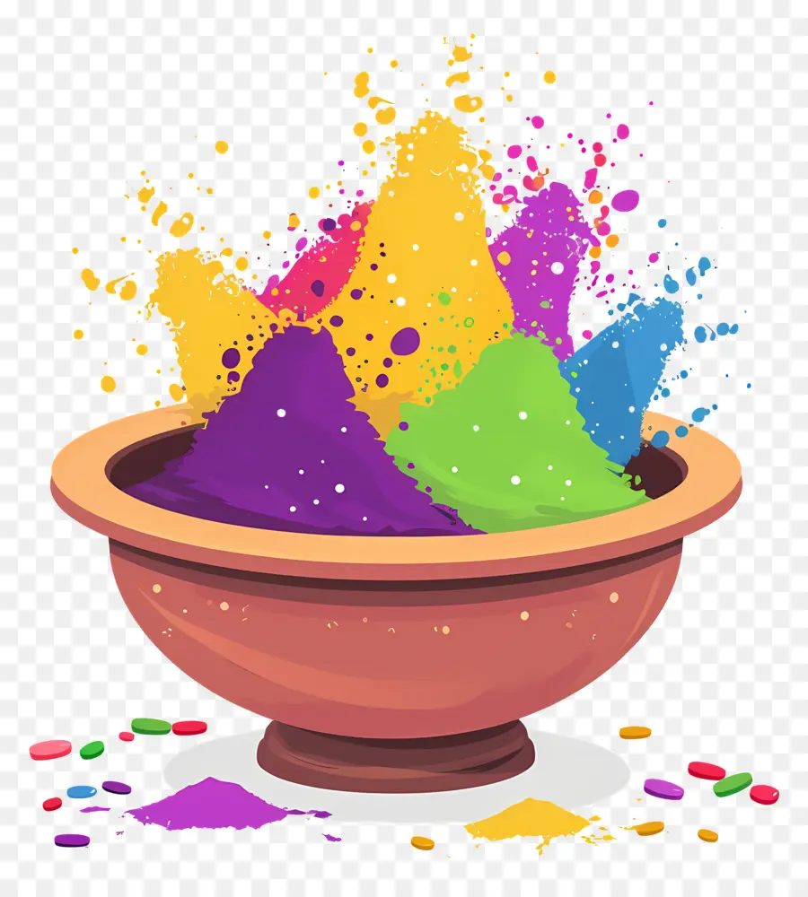 Fundo Holi，Pó Colorido PNG