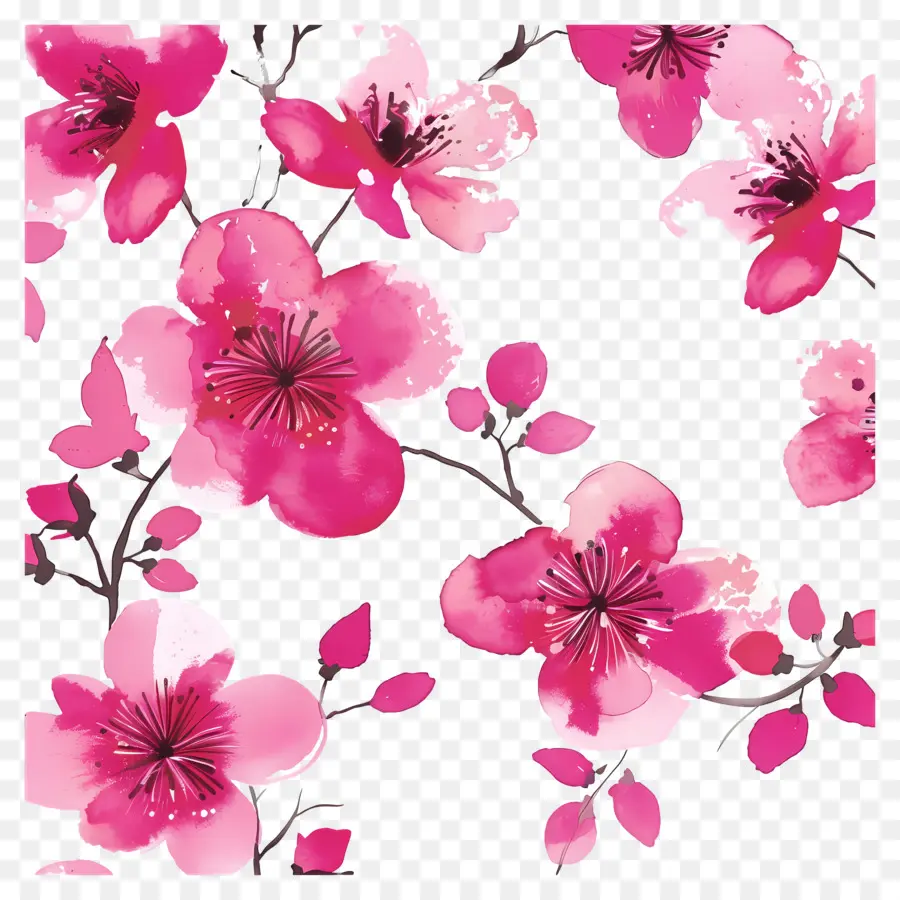 Fundo Rosa，Flores Rosa PNG