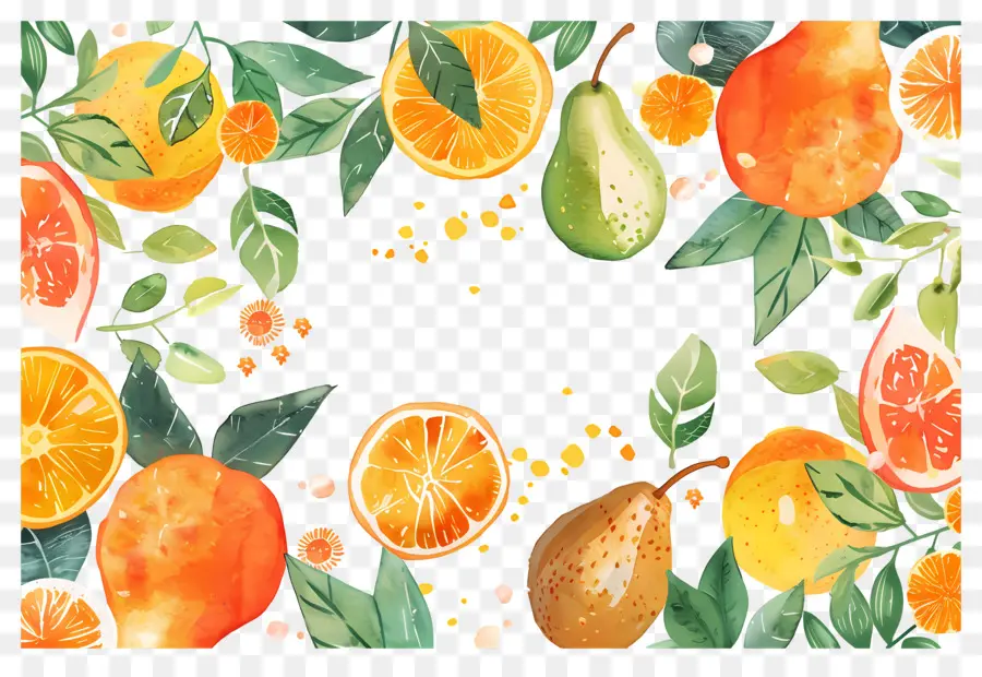 Fundo De Verão，Frutas PNG