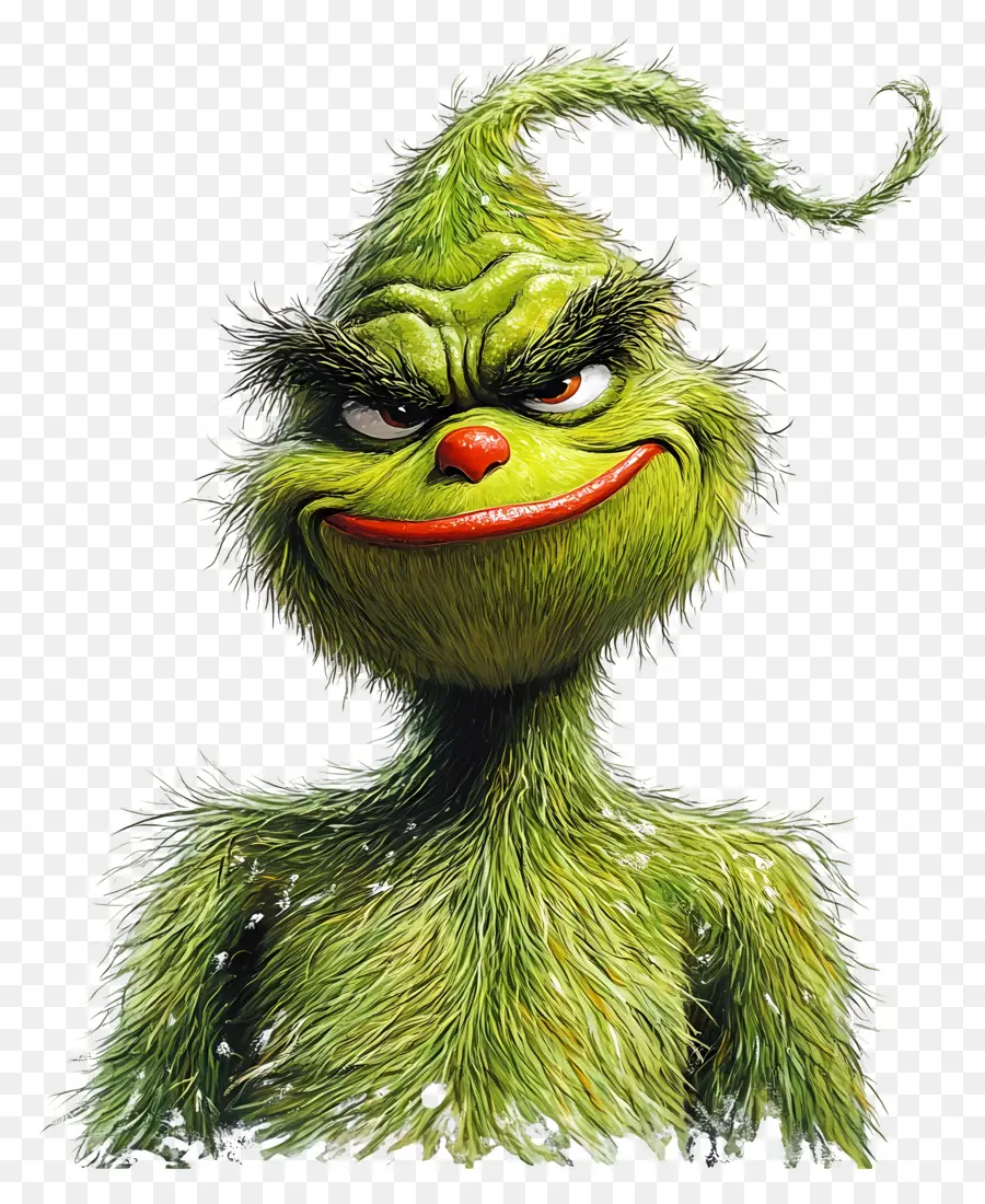 Grinch，Personagem Peludo Verde PNG