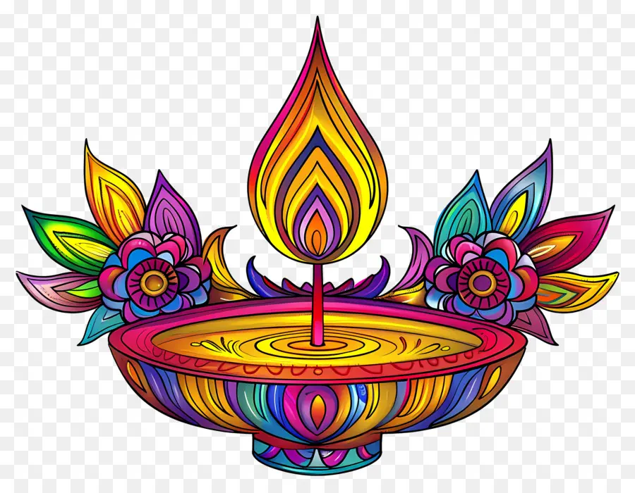 Flor De Diwali，Lâmpada Decorativa PNG