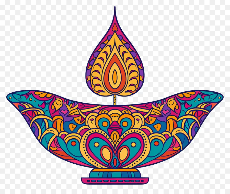 Diwali Diya，Lâmpada Decorativa PNG