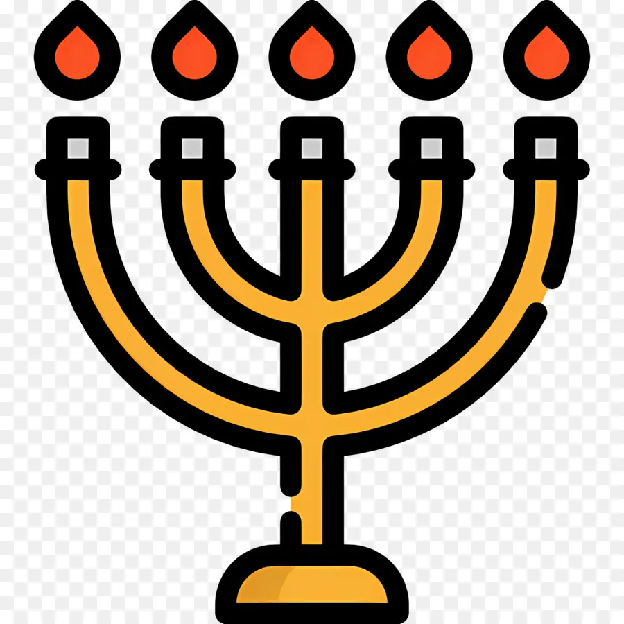 Menorá De Hanukkah，Menorá PNG