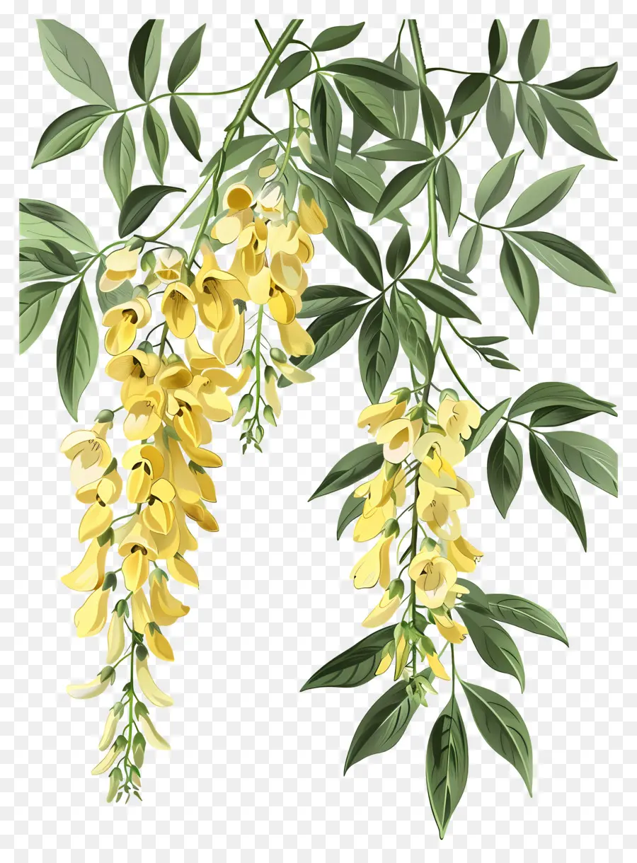 Flores De Laburno，Flores Amarelas PNG