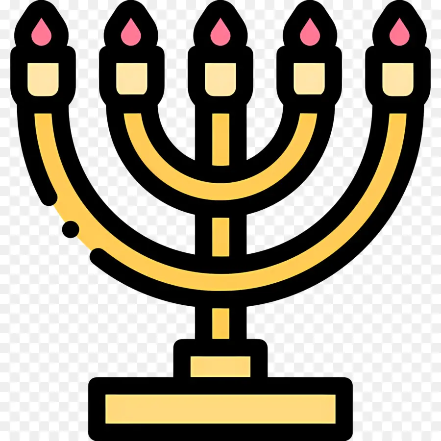 Menorá De Hanukkah，Menorá PNG