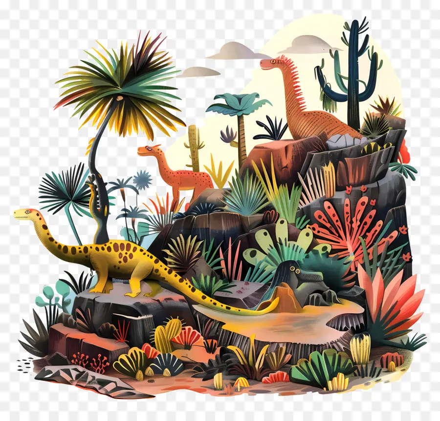 Fundo Da Natureza，Dinossauros PNG