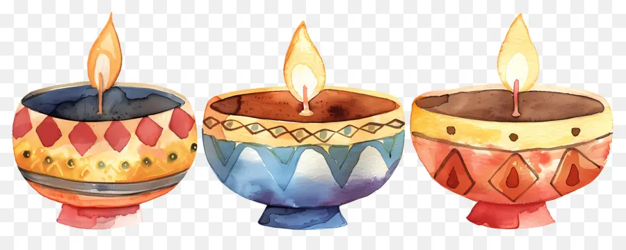 Diwali Diya，Lâmpadas Decorativas PNG