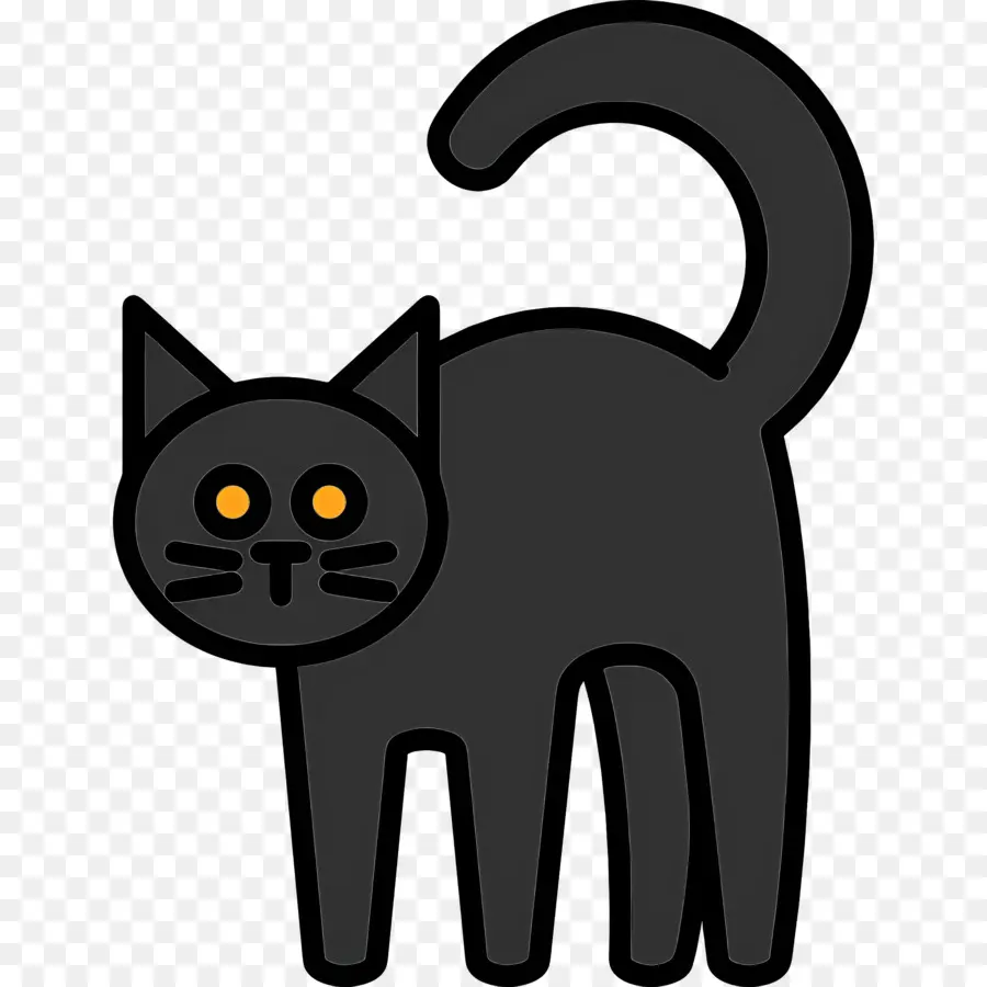 Gato Do Dia Das Bruxas，Gato De Desenho Animado Cinza PNG