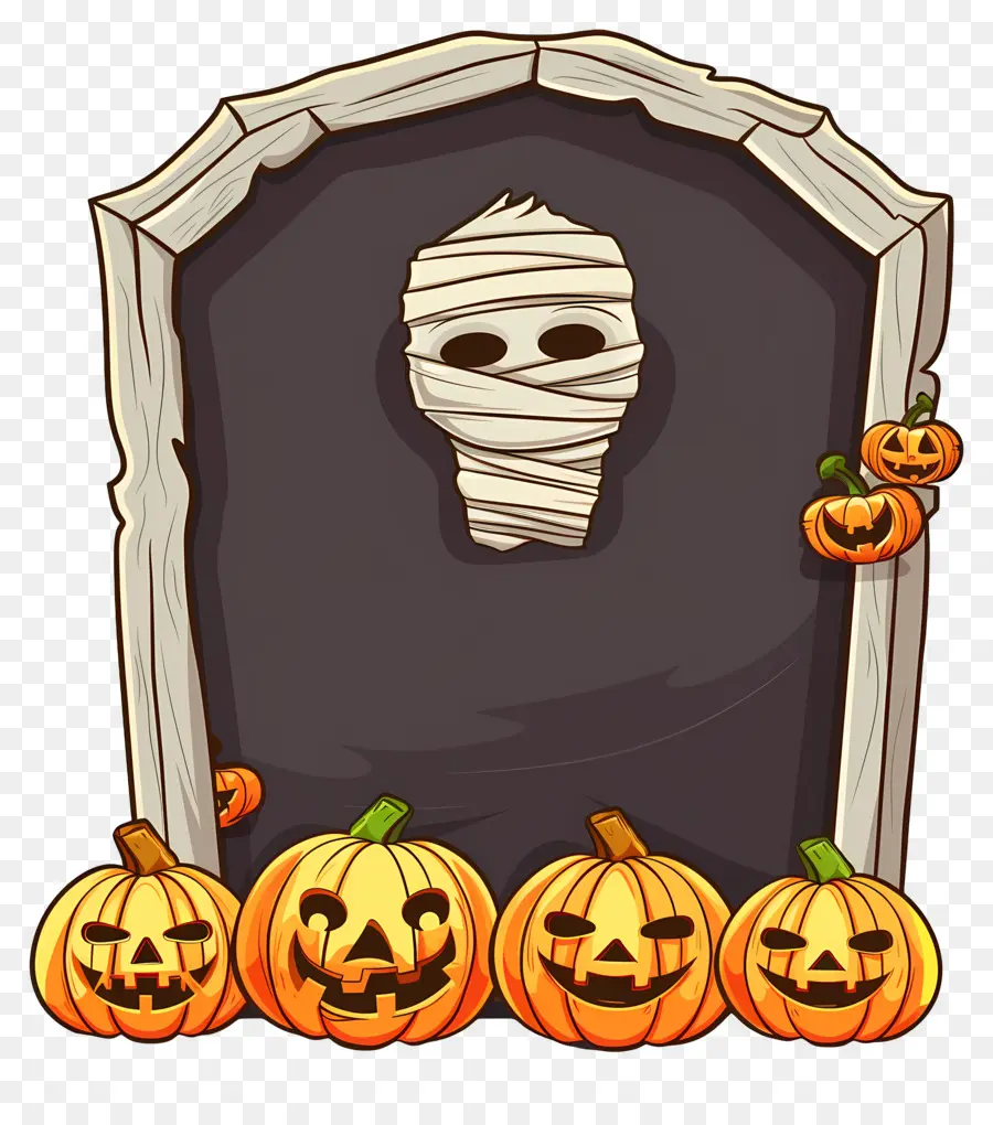 Fundo De Halloween，Lápide De Halloween PNG