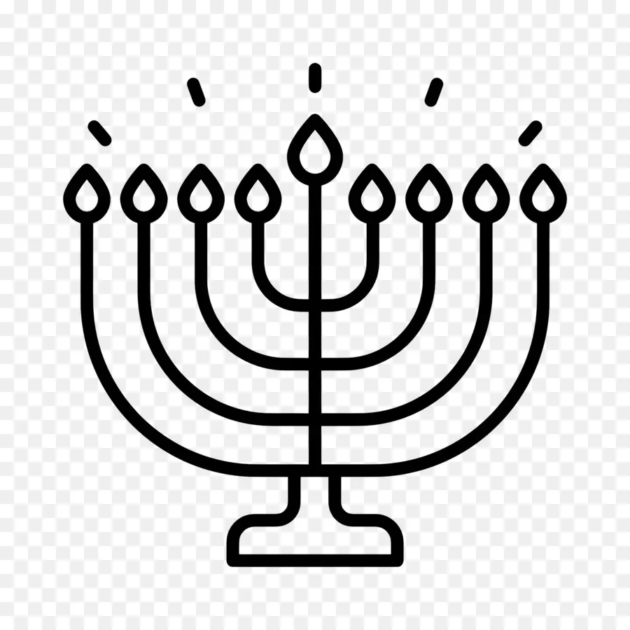 Menorá De Hanukkah，Menorá PNG