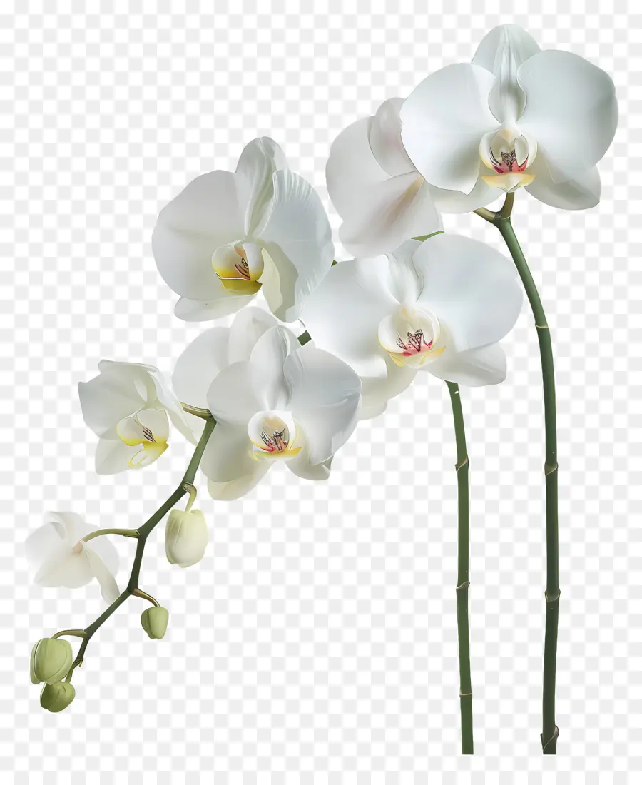 Flor De Orquídea，Orquídea Branca PNG