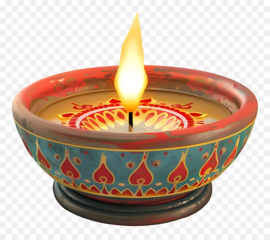 Vela Diwali，Vela Decorativa PNG