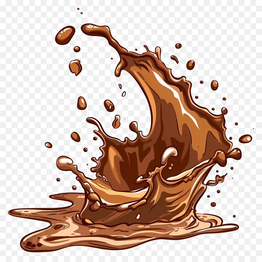 Líquido De Chocolate，Respingo De Chocolate PNG