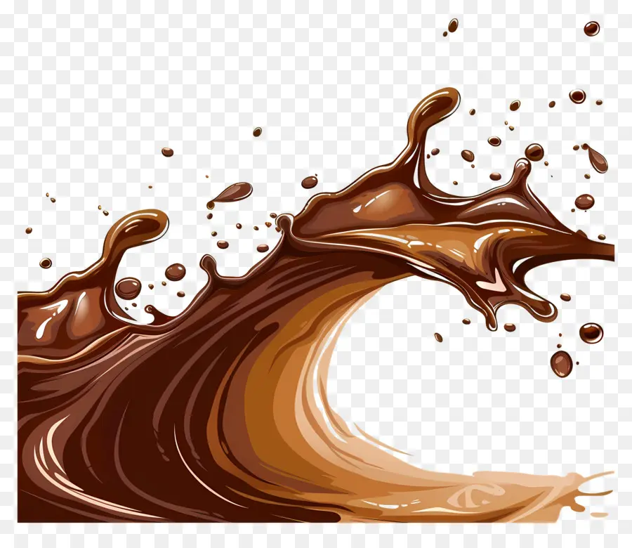 Líquido De Chocolate，Respingo De Chocolate PNG