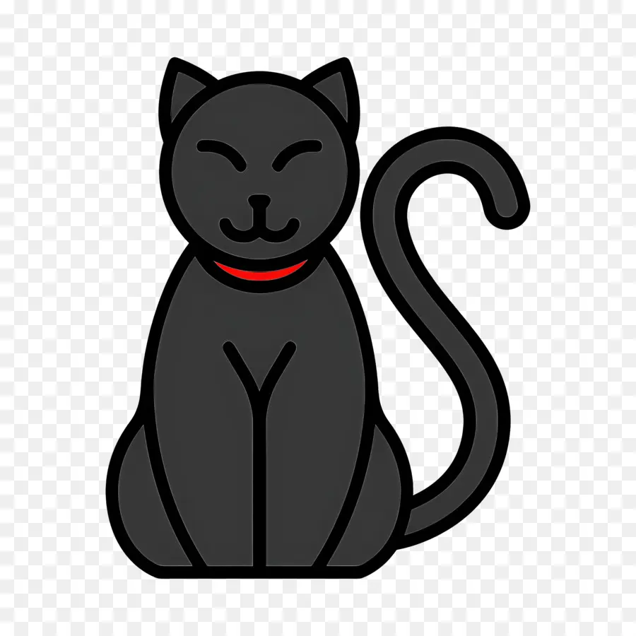 Gato Do Dia Das Bruxas，Gato Preto PNG