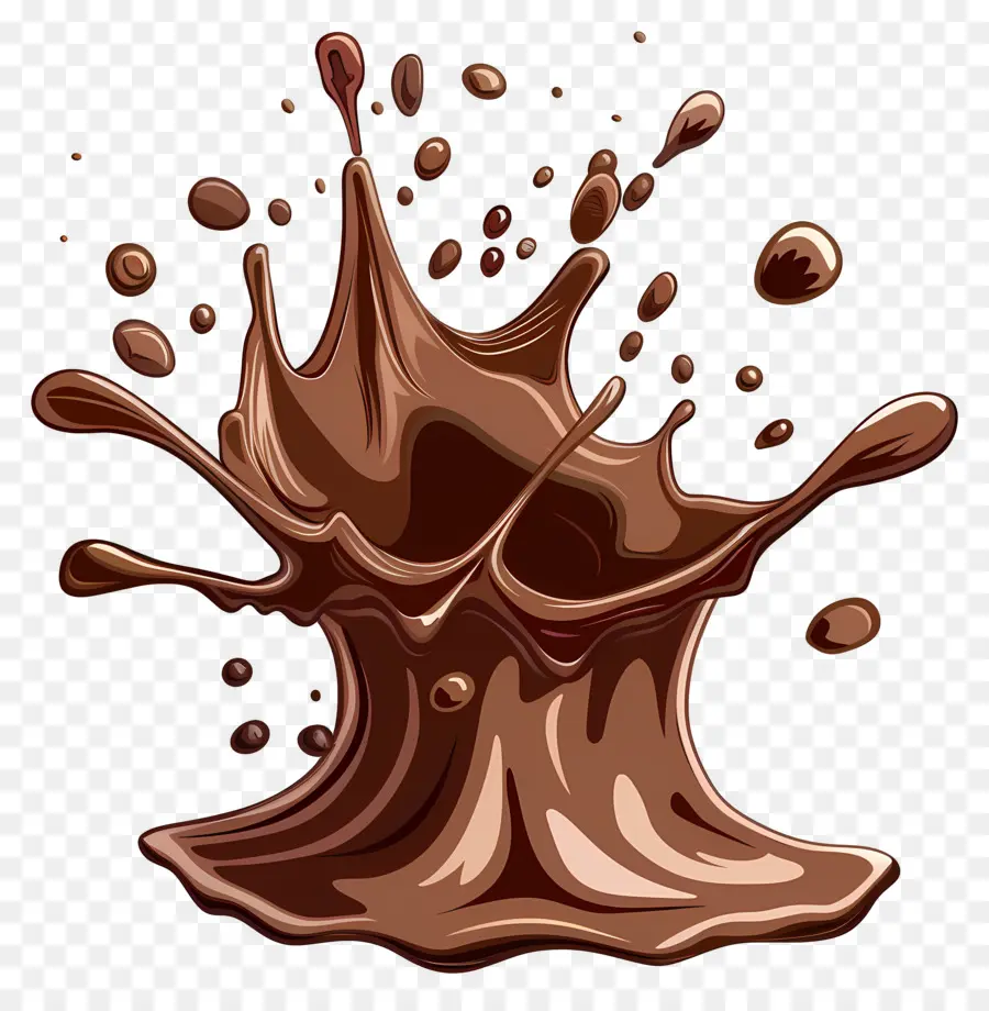 Líquido De Chocolate，Respingo De Chocolate PNG