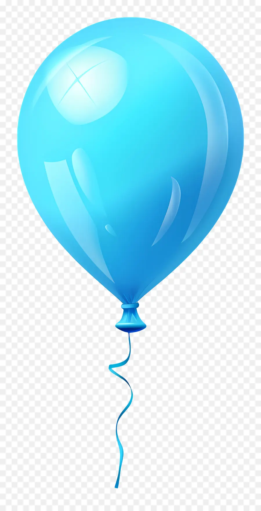 Balão Único，Balão Azul PNG