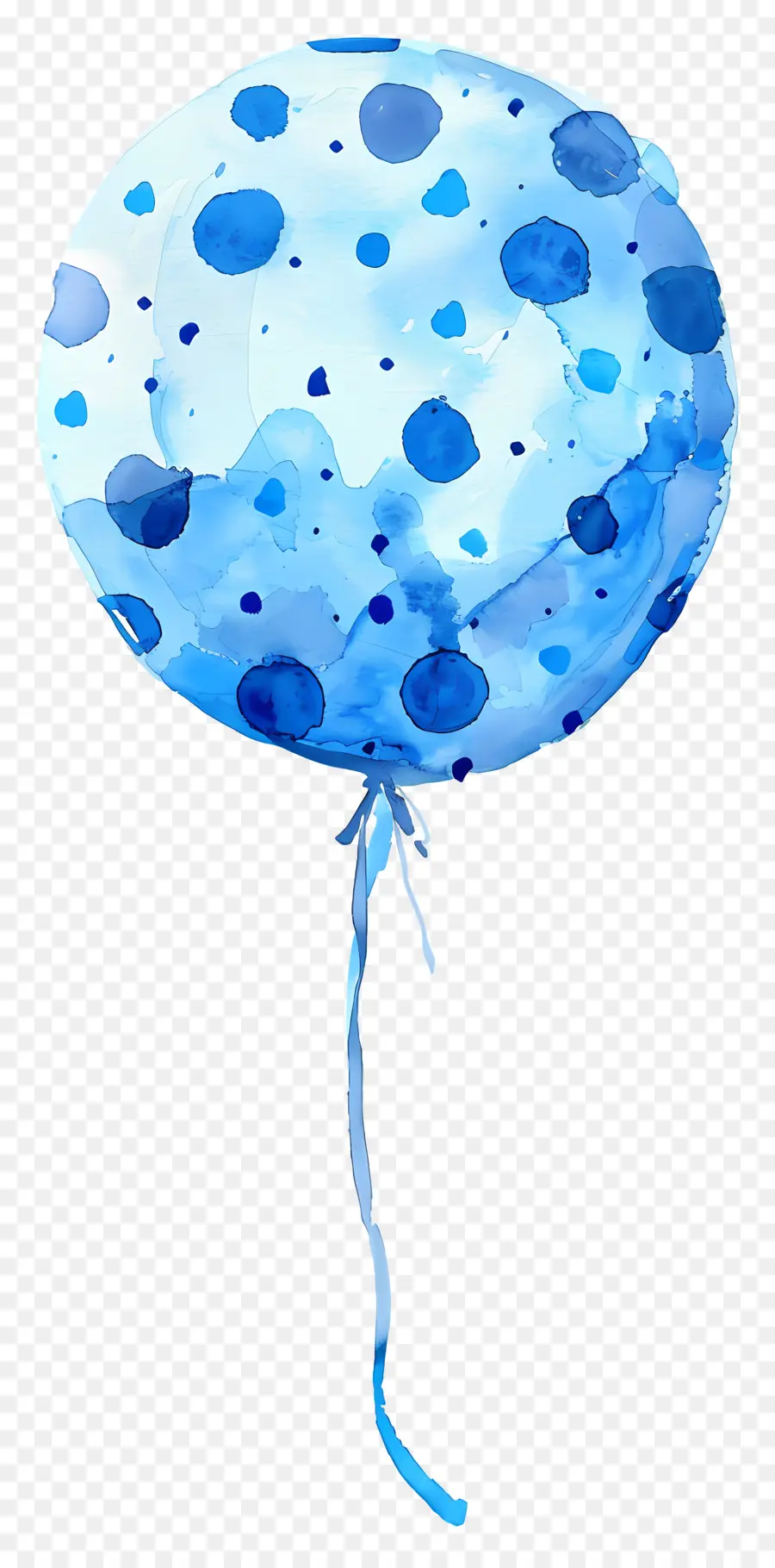 Balão Único，Balão Azul PNG