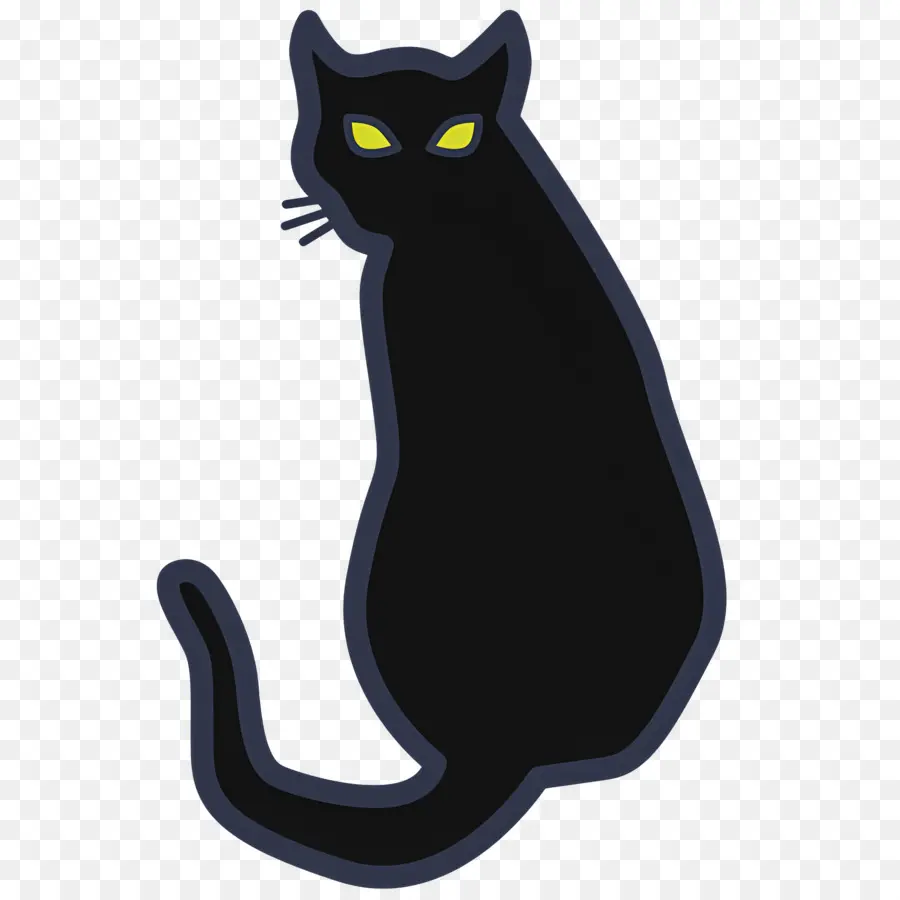 Gato Do Dia Das Bruxas，Gato Preto PNG