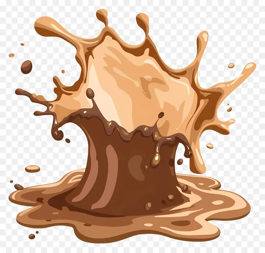 Líquido De Chocolate，Respingo De Chocolate PNG