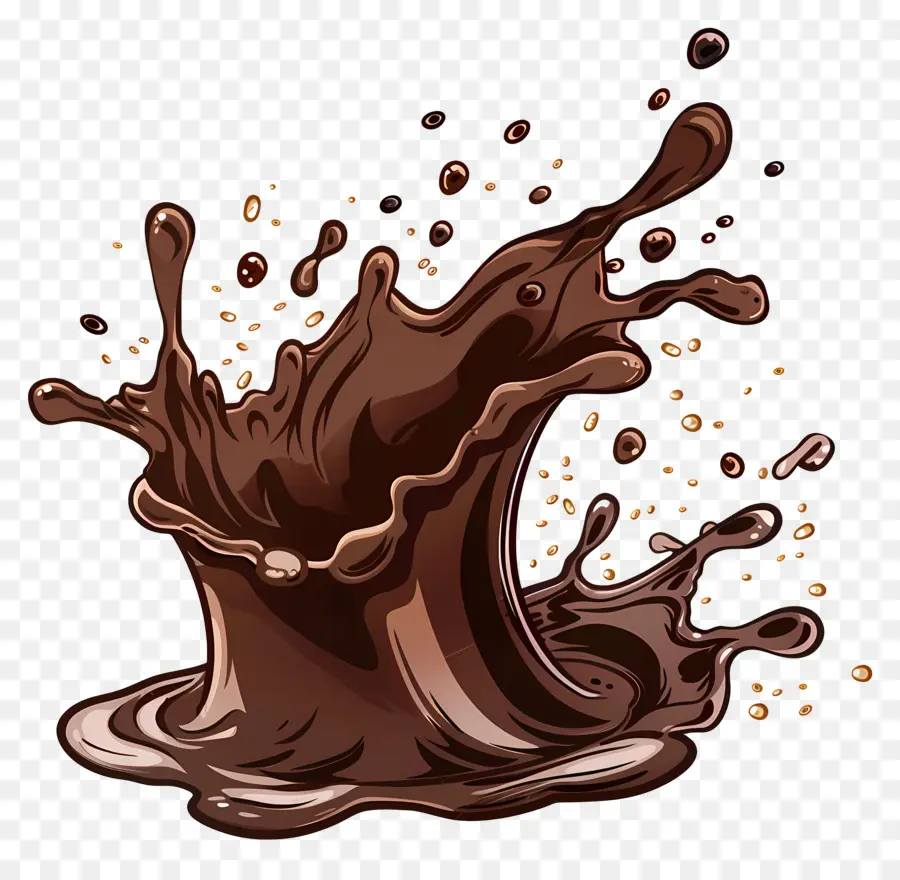 Líquido De Chocolate，Respingo De Chocolate PNG