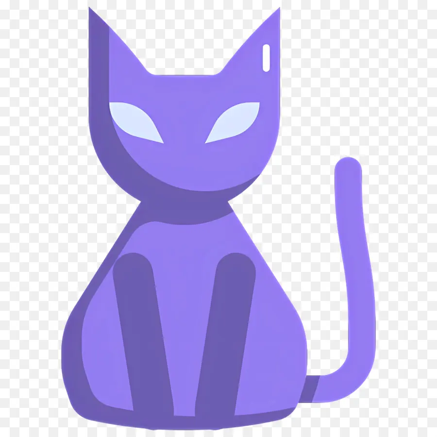 Gato Do Dia Das Bruxas，Gato Roxo PNG