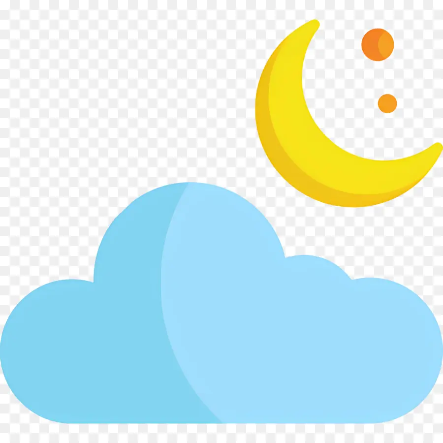 Nuvens Da Lua，Nuvem E Lua PNG