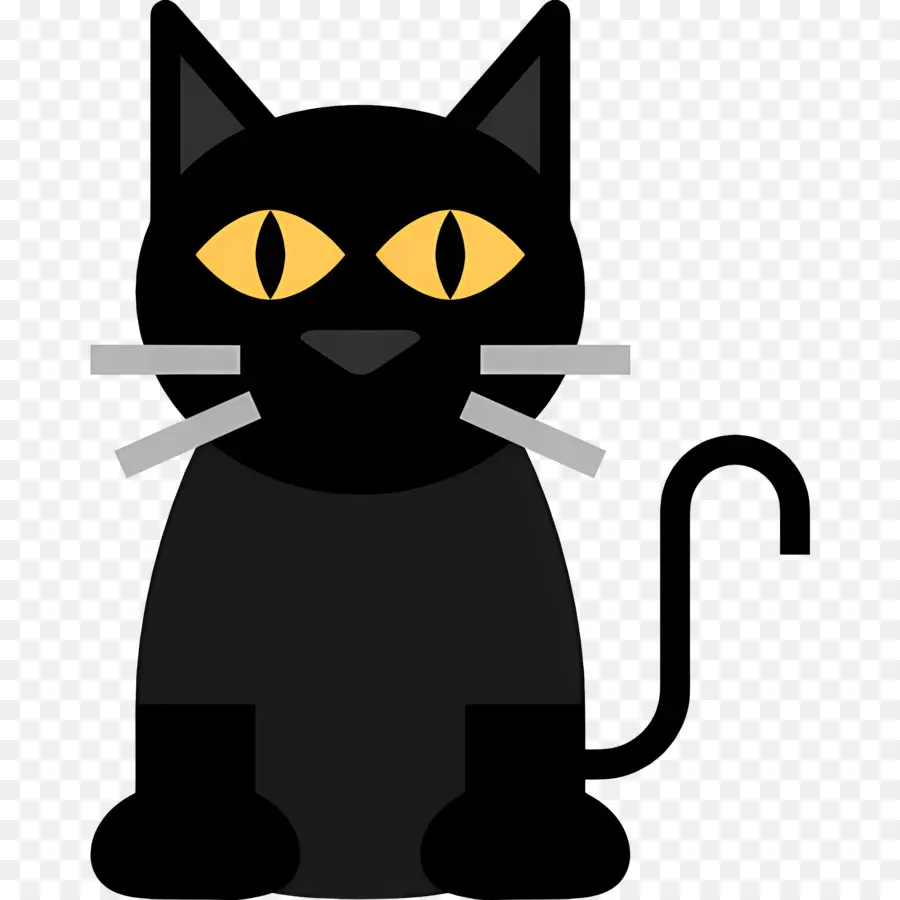 Gato Do Dia Das Bruxas，Gato Preto PNG