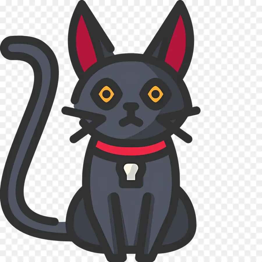 Gato Do Dia Das Bruxas，Gato De Desenho Animado Cinza PNG