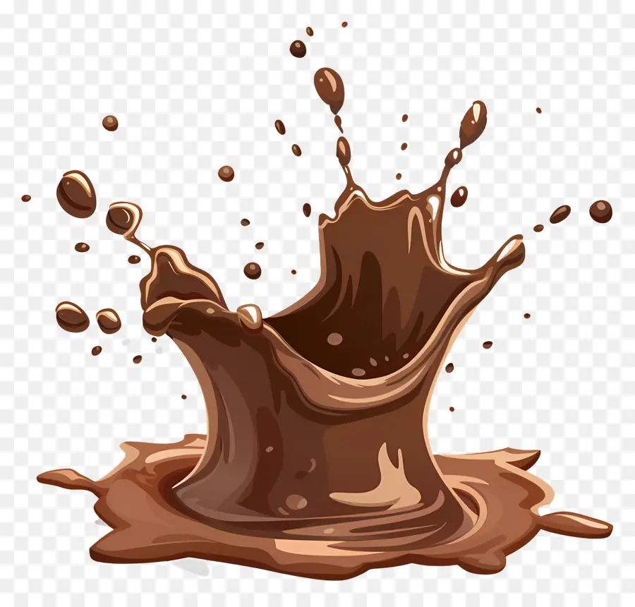 Líquido De Chocolate，Respingo De Chocolate PNG